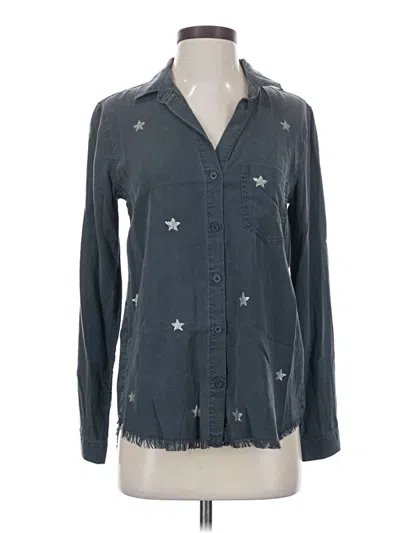 Pre-owned Cloth & Stone Long Sleeve Button Down Shirt In Gray