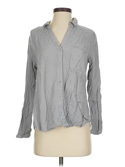 Pre-owned Cloth & Stone Long Sleeve Button Down Shirt In Gray