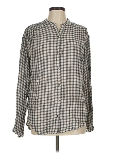 Pre-owned Cloth & Stone Long Sleeve Button Down Shirt In Gray