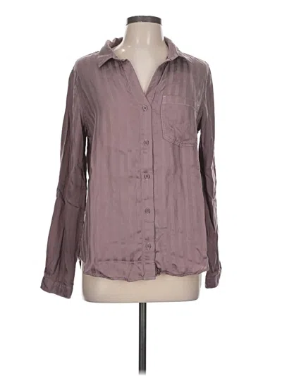 Pre-owned Cloth & Stone Long Sleeve Button Down Shirt In Gray