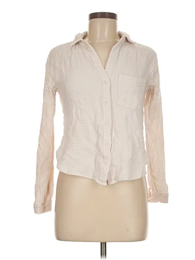 Pre-owned Cloth & Stone Long Sleeve Button Down Shirt In Ivory