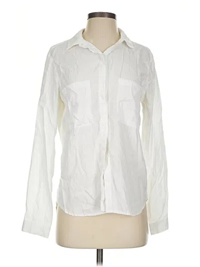 Pre-owned Cloth & Stone Long Sleeve Button Down Shirt In Ivory