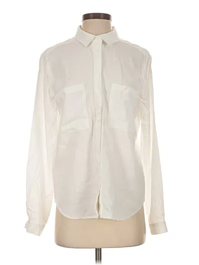 Pre-owned Cloth & Stone Long Sleeve Button Down Shirt In Ivory