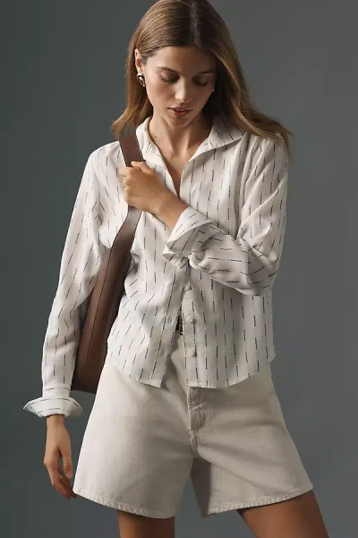 Cloth & Stone Long-sleeve Buttondown Shirt In White