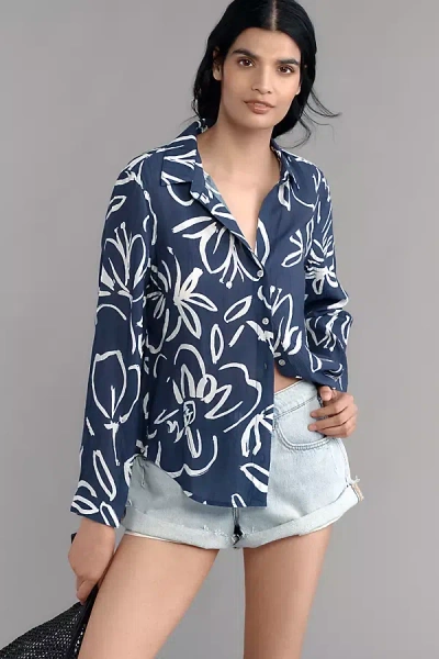 Cloth & Stone Long-sleeve Classic Buttondown Shirt In Blue