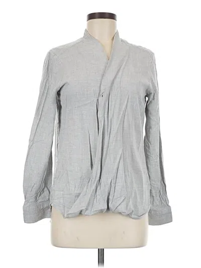 Pre-owned Cloth & Stone Long Sleeve Polo Shirt In Gray