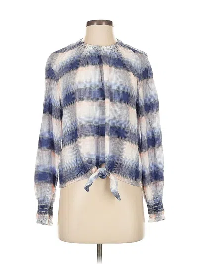 Pre-owned Cloth & Stone Long Sleeve T-shirt In Blue