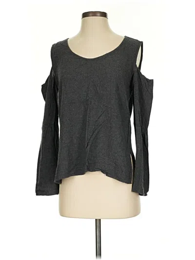 Pre-owned Cloth & Stone Long Sleeve T-shirt In Gray