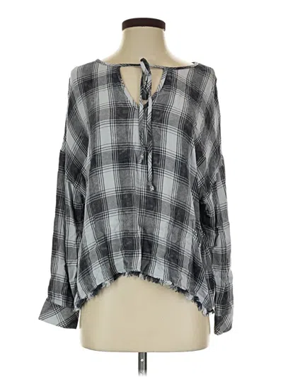 Pre-owned Cloth & Stone Long Sleeve T-shirt In Gray