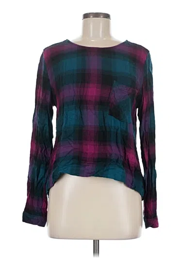 Pre-owned Cloth & Stone Long Sleeve T-shirt In Purple