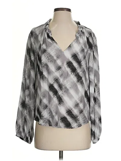 Pre-owned Cloth & Stone Long Sleeve T-shirt In Silver