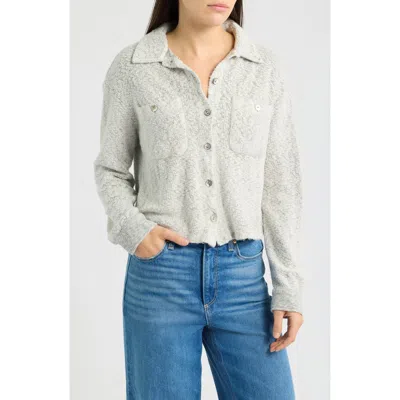 Cloth & Stone Pocket Cardigan In Gray