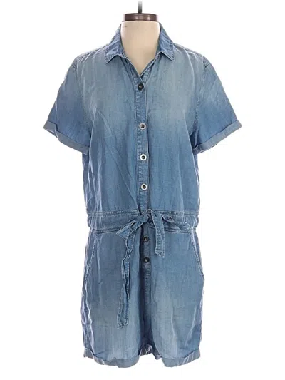 Pre-owned Cloth & Stone Romper In Blue