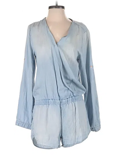 Pre-owned Cloth & Stone Romper In Blue