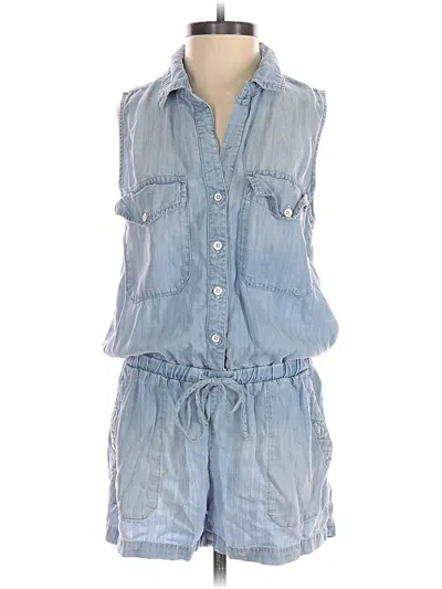 Pre-owned Cloth & Stone Romper In Blue