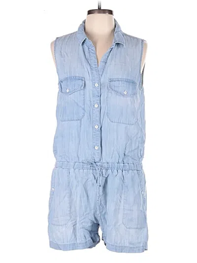 Pre-owned Cloth & Stone Romper In Blue