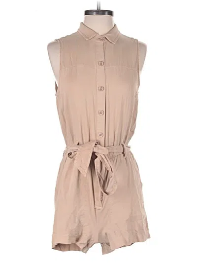 Pre-owned Cloth & Stone Romper In Brown