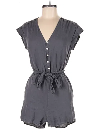 Pre-owned Cloth & Stone Romper In Gray