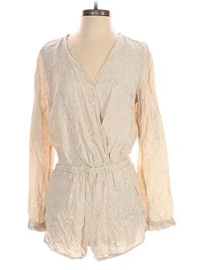 Pre-owned Cloth & Stone Romper In Tan