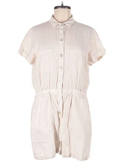 Pre-owned Cloth & Stone Romper In White