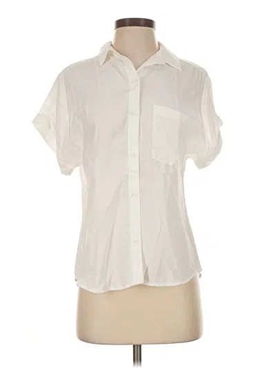Cloth & Stone Short Sleeve Blouse In Ivory