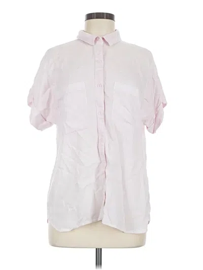 Pre-owned Cloth & Stone Short Sleeve Blouse In Pink