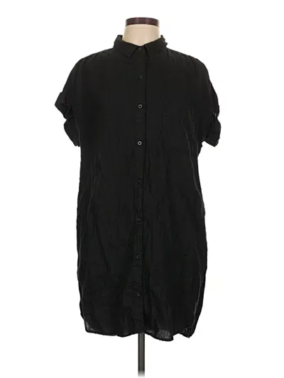 Pre-owned Cloth & Stone Short Sleeve Button Down Shirt In Black