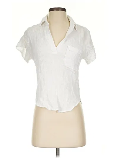 Pre-owned Cloth & Stone Short Sleeve Polo Shirt In Ivory