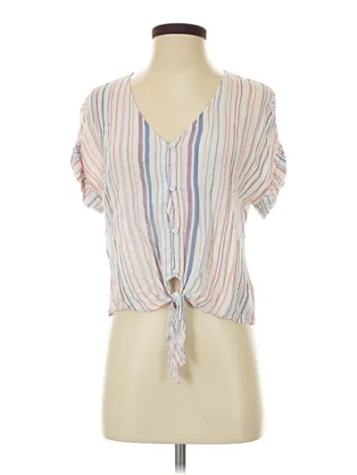 Pre-owned Cloth & Stone Short Sleeve T-shirt In Ivory
