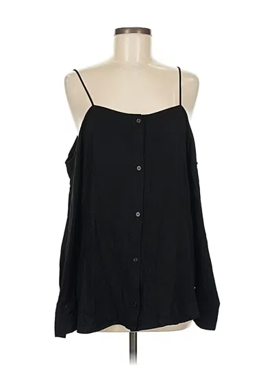 Pre-owned Cloth & Stone Sleeveless Blouse In Black