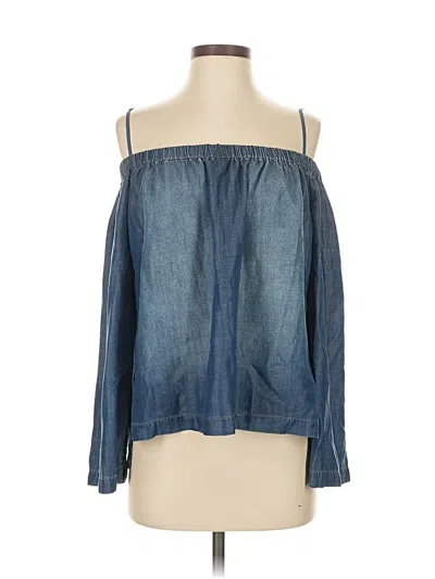 Pre-owned Cloth & Stone Sleeveless Blouse In Blue