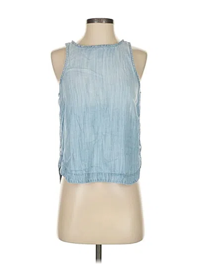 Pre-owned Cloth & Stone Sleeveless Blouse In Blue