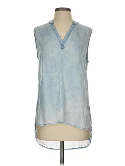 Pre-owned Cloth & Stone Sleeveless Blouse In Blue