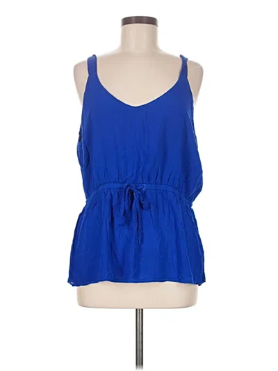 Pre-owned Cloth & Stone Sleeveless Blouse In Blue