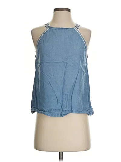 Pre-owned Cloth & Stone Sleeveless Blouse In Blue