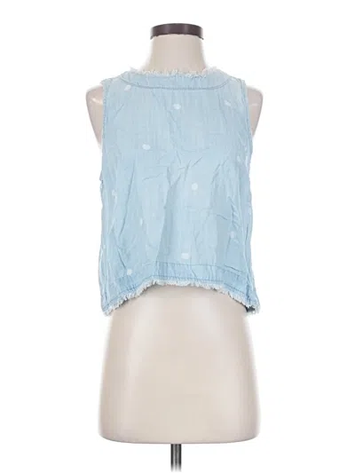 Pre-owned Cloth & Stone Sleeveless Blouse In Blue
