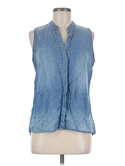 Pre-owned Cloth & Stone Sleeveless Blouse In Blue