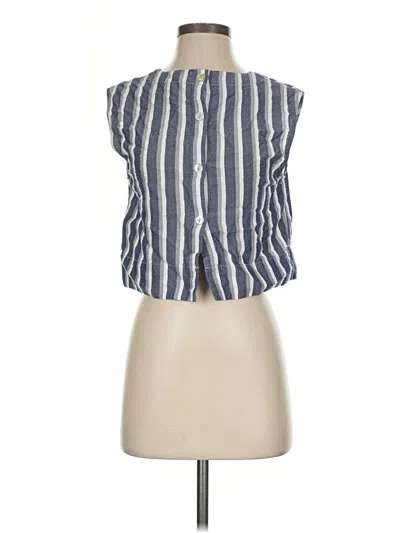 Pre-owned Cloth & Stone Sleeveless Blouse In Blue