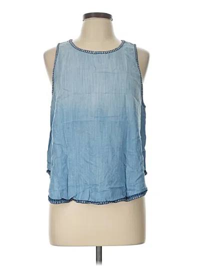 Pre-owned Cloth & Stone Sleeveless Blouse In Blue