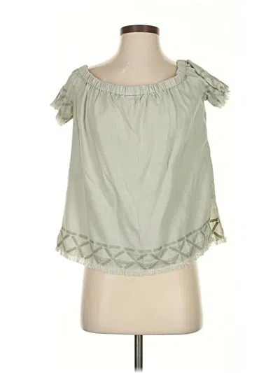 Pre-owned Cloth & Stone Sleeveless Blouse In Green