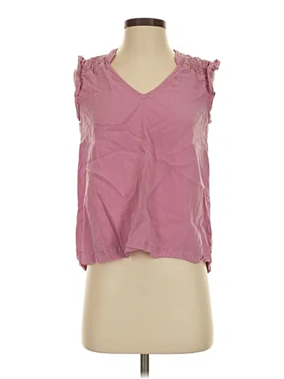 Pre-owned Cloth & Stone Sleeveless Blouse In Pink