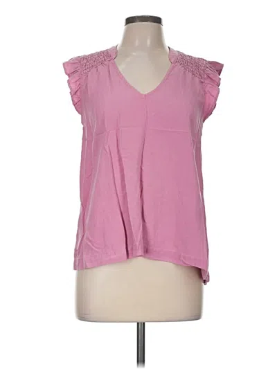 Pre-owned Cloth & Stone Sleeveless Blouse In Pink