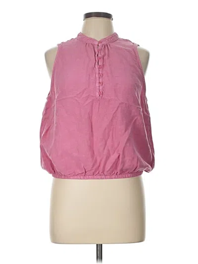 Pre-owned Cloth & Stone Sleeveless Blouse In Pink