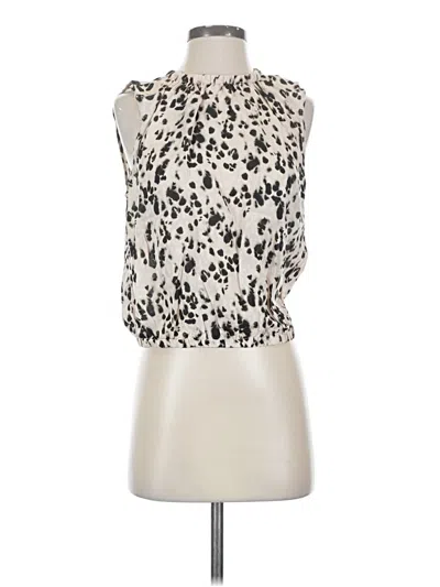 Pre-owned Cloth & Stone Sleeveless Blouse In White