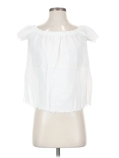 Pre-owned Cloth & Stone Sleeveless Blouse In White