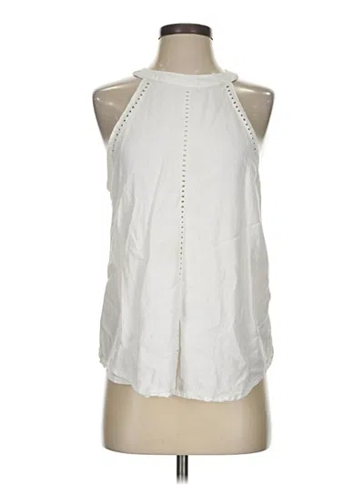 Pre-owned Cloth & Stone Sleeveless Blouse In White