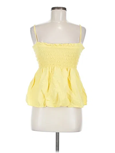 Pre-owned Cloth & Stone Sleeveless Blouse In Yellow