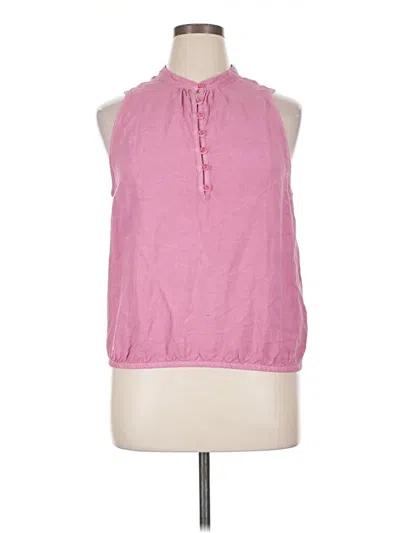 Pre-owned Cloth & Stone Sleeveless Button Down Shirt In Pink