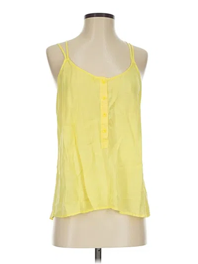 Pre-owned Cloth & Stone Sleeveless Top Yellow Halter Neckline Tops