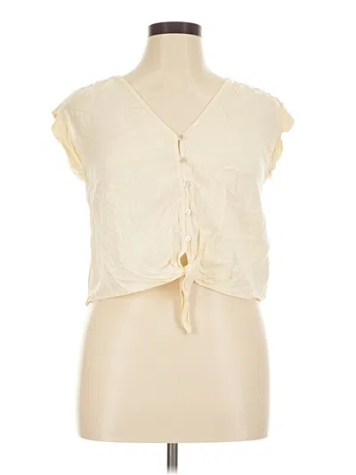 Pre-owned Cloth & Stone Sleeveless T-shirt In Ivory